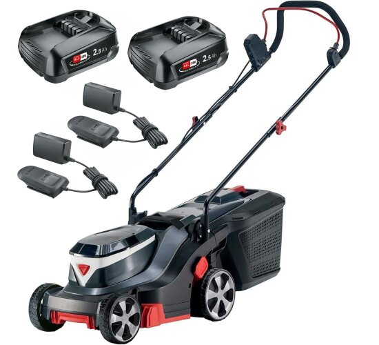 AL-KO Akku-Rasenmäher 3.22 Li Easy, 36V 32 cm, 2 x 18V Bosch Akku 2,5 Ah, 2 x Ladegerät