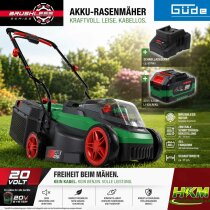 GÜDE City Akku Rasenmäher 320/20-4 mit Akku 4.0 Ah / Ladegerät, 20V 32cm