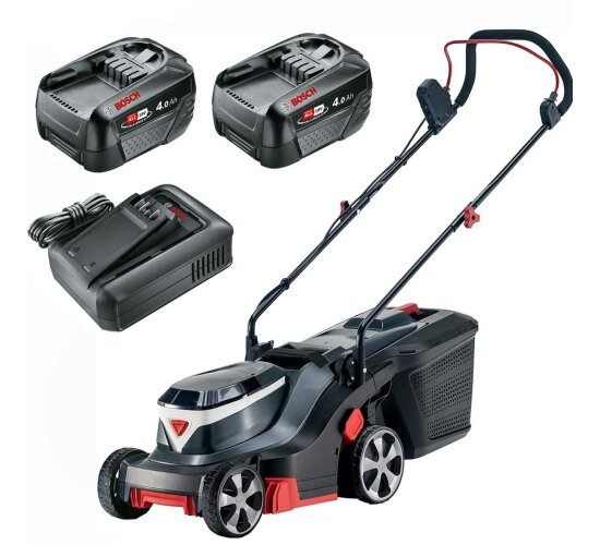 AL-KO Akku-Rasenmäher 3.82 Li Easy, 36V 38 cm, 2 x 18V Bosch Akku 4.0 Ah, Ladegerät