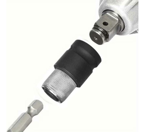 Güde Adapter 1/2" Zoll auf 1/4" Zoll HEX für Drehschlagschrauber, Ratsche