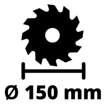 Einhell Handkreissäge TE-CS 18/150 Li 18V Akku 4.0 Ah, Ladegerät extra Sägeblatt