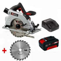 Einhell Handkreissäge TE-CS 18/150 Li 18V Akku 4.0 Ah, Ladegerät extra Sägeblatt