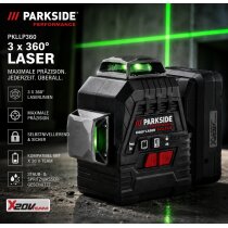 PARKSIDE PERFORMANCE 20V Akku-Kreuzlinienlaser PKLLP 3360 ohne Akku / Ladegerät