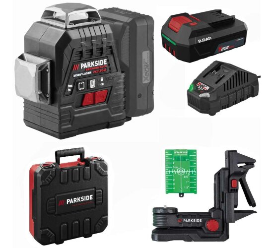 PARKSIDE PERFORMANCE 20V Akku-Kreuzlinienlaser PKLLP 3360 ohne Akku / Ladegerät