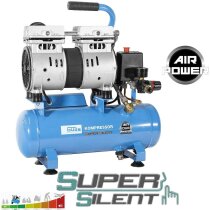 Güde Kompressor Airpower 105/8/6 SILENT 550W mit 6l < 59 dB + 3 Tlg. Set