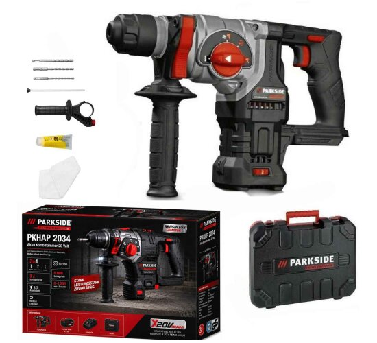 PARKSIDE PERFORMANCE 20V Akku-Kombihammer PKHAP 2034-Li  3J, ohne Akku,Ladegerät