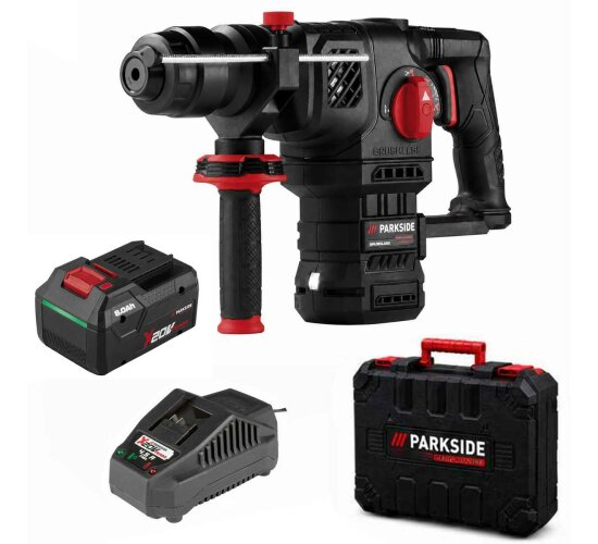 PARKSIDE PERFORMANCE 20V Akku-Kombihammer PKHAP 2058 - 5,8J, Akku 8 Ah,Ladegerät