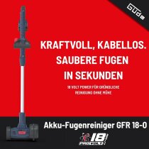 Güde Akku-Fugenreiniger GFR 18-0 Solo, mit Akku / Ladegerät
