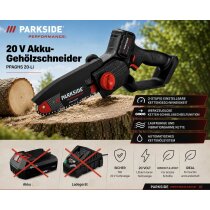 PARKSIDE PERFORMANCE 20V Akku-Gehölzschneider PPAGHS 20-Li ohne Akku, Ladegerät