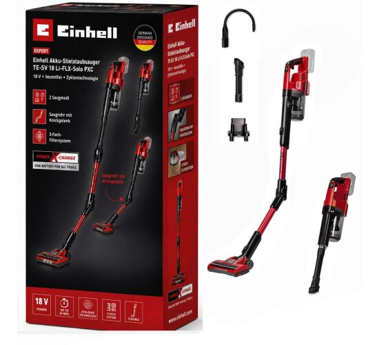 Einhell Akku-Stielstaubsauger TE-SV 18 Li- Flex 18V ohne Akku / Ladegerät Power X-Change