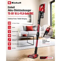 Einhell Akku-Stielstaubsauger TE-SV 18 Li- Flex 18V ohne Akku / Ladegerät Power X-Change