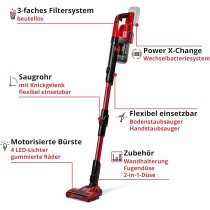 Einhell Akku-Stielstaubsauger TE-SV 18 Li- Flex 18V ohne Akku / Ladegerät Power X-Change