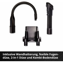 Einhell Akku-Stielstaubsauger TE-SV 18 Li- 18V Set mit Akku 2,5 Ah/ Ladegerät,