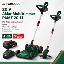 PARKSIDE 20 V 3in1-Akku -Multi Rasentrimmer PAMT 20-Li mit Akku 2 Ah / Ladegerät