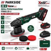 PARKSIDE 20 V Akku-Poliermaschine PPMAS  20-Li, Akku 4.0...
