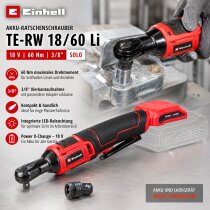 Einhell Akku-Ratschenschrauber TE-RW 18/60 Li 18 V, 60...