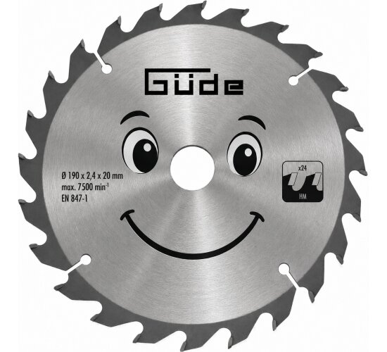 Güde HM-Sägeblatt HM 190x20x24Z für Güde Handkreissäge