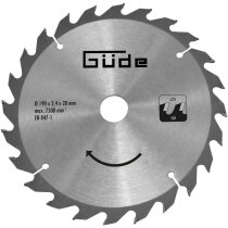 Güde HM-Sägeblatt HM 190x20x24Z für...