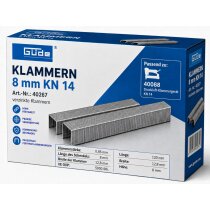 Güde Tacker Klammern 8 mm x 12,8 mm für KN 14,...
