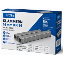 Güde Tacker Klammern 14 mm x 12,8 mm für KN 14,...