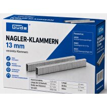 Güde Nagler-Klammern 13 mm x 5,7 mm 2500 Stk Verzinkt
