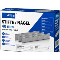 Güde Tacker Nägel / Stifte 40mm x 1 mm Kopf 2...