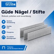 Güde Tacker Nägel / Stifte 40mm x 1 mm Kopf 2 mm 5000 Stk Verzinkt