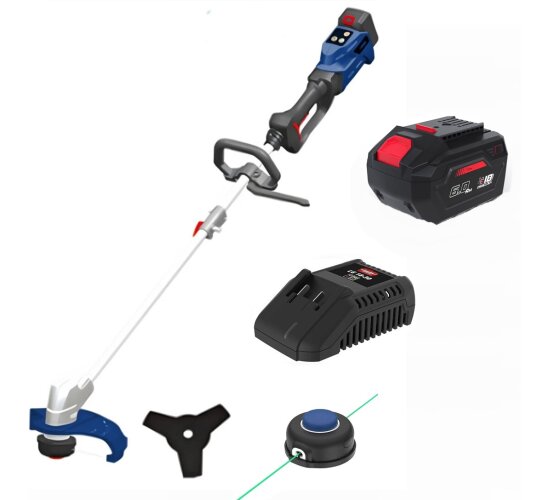 Güde 18V Akku-Freischneider / Rasentrimmer FS 18-0 mit Akku 6.0 Ah / Ladegerät