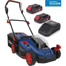 GÜDE City Rasenmäher RM 18/33 18V, 33 cm Schnitt mit 2 x Akku 2.0 Ah + Ladegerät