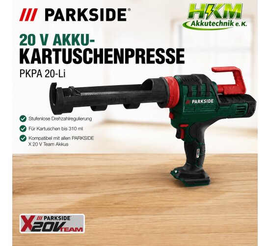 PARKSIDE 20 V Akku-Kartuschenpresse PKPA 20-Li ohne Akku und Ladegerät