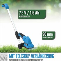 GÜDE Akku Gartenpflege-Set GPS 7.2V-1.5 LI Gras + Strauchschere