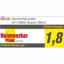 Güde  GH 2800/45 Super Silent Gartenhäcksler 2800W, Induktionsmotor, 55L, 45mm max