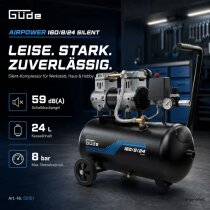 Güde Flüster Kompressor Airpower 160/8/24 SILENT Leise