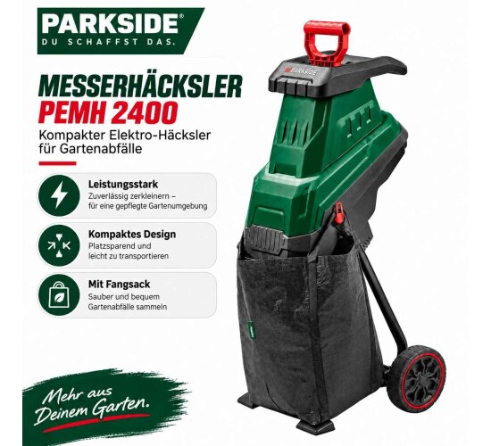 PARKSIDE Messerhäcksler PEMH 2400  Äste bis Ø 40 mm