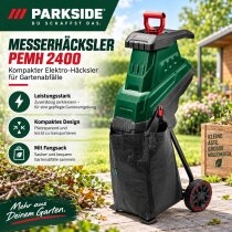 PARKSIDE Messerhäcksler PEMH 2400  Äste bis Ø 40 mm