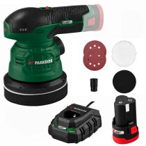 PARKSIDE 12V Akku-Exzenter Schlei / Poliermaschine PASP 12 + Akku / Ladegerät