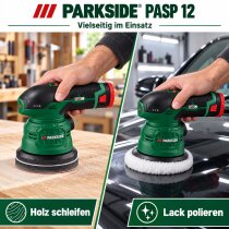 PARKSIDE 12V Akku-Exzenter Schlei / Poliermaschine PASP 12 + Akku / Ladegerät