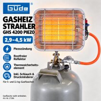 Güde Gasheizstrahler GHS 4200PIEZO (2,9-4,5 kW...