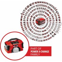 Einhell 18V Akku-Kompressor PRESSITO 18/21 mit Akku 2.5 Ah / Ladegerät, Tasche