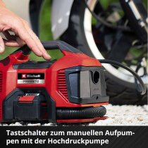 Einhell 18V Akku-Kompressor PRESSITO 18/21 mit Akku 2.5 Ah / Ladegerät, Tasche