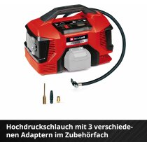 Einhell 18V Akku-Kompressor PRESSITO 18/21 mit Akku 2.5 Ah / Ladegerät, Tasche