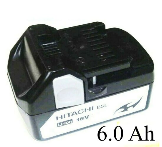 Hitachi Akku 18 V  BSL Neu Best&uuml;ckt mit  6,0 Ah  --  6000 mAh
