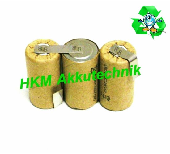 Akku Tauschpack für Original GARDENA Accu 60 Akku 3,6V 2,5 Ah NiCd  Sanyo Zellen