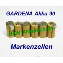 GARDENA Accu 90 Akku 7,2V 3 Ah NiMh Original Markenzellen...