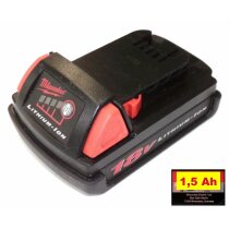 Original  Milwaukee Akku 18 V Li  1,5 Ah (C 18 B  -  M 18...