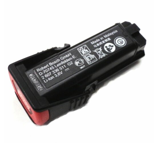 Original Bosch Akku 3,6 V Li mit 2,0 Ah Samsung Zelle für MX2 Drive - ProDrive