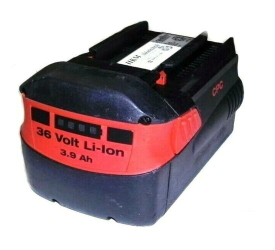 Original Hilti Akku  B 36  Li  36 Volt  Li-Ion Neubestückt 3,9 Ah. 3900 mAh 36 V