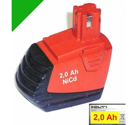 Original Hilti Akku SFB 150 15,6 V 2 Ah NiCd Neubestückt