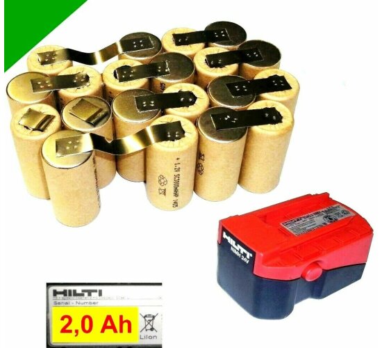 Tauschpack für Original Hilti  Akku 24 V  B24/2,0   2 Ah NiCd  2000 mAh