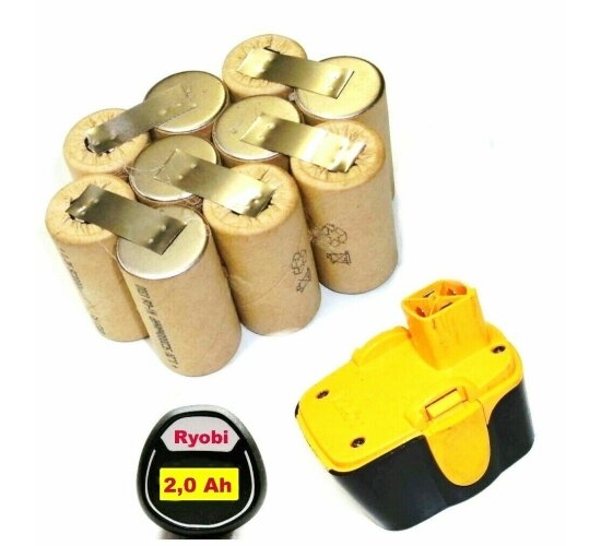 Tauschpack für Original Ryobi Akku  12 V  BPH-1215 / 1217   mit  2 Ah